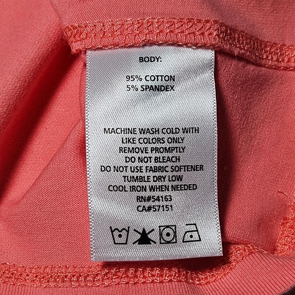 Calvin Klein Performance Coral V-Neck Short Sleeve Quick-Dry Tee - Women's Large - Picture 5 of 5